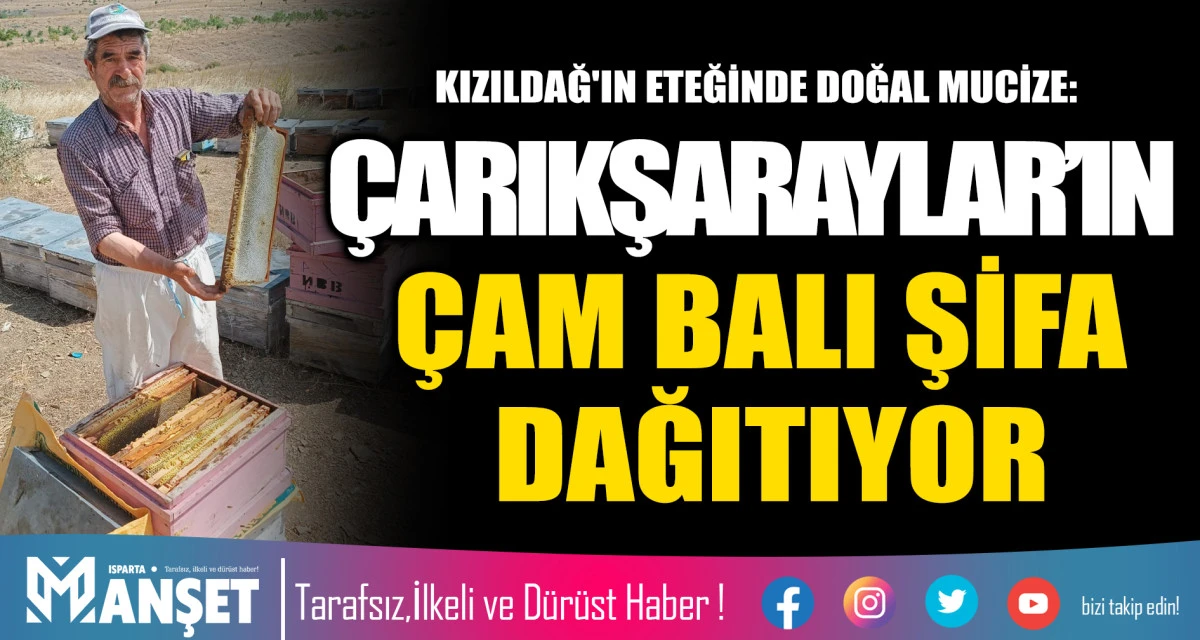 Kızıldağ'ın Eteğinde Doğal Mucize: &Ccedil;arıkşaraylar&rsquo;ın &Ccedil;am Balı Şifa Dağıtıyor