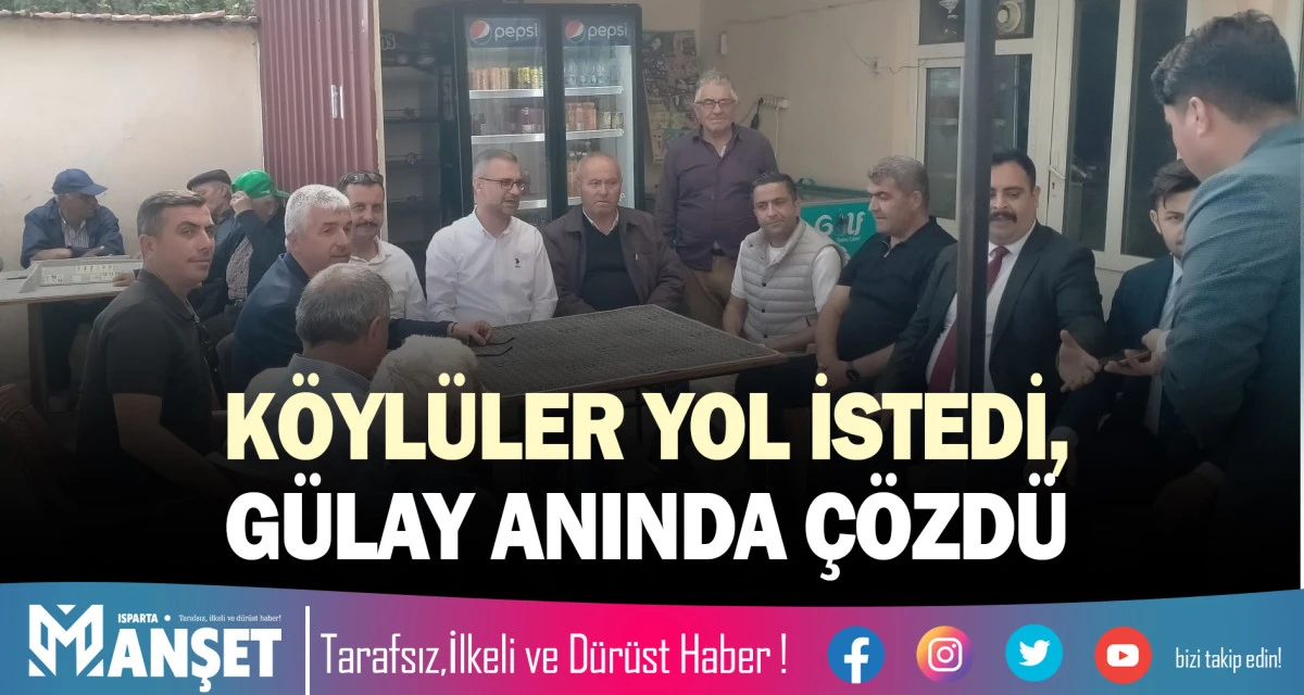 K&Ouml;YL&Uuml;LER YOL İSTEDİ, G&Uuml;LAY ANINDA &Ccedil;&Ouml;ZD&Uuml;