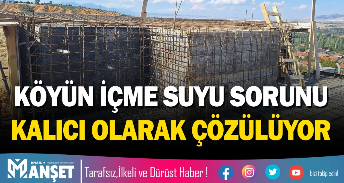 K&Ouml;Y&Uuml;N İ&Ccedil;ME SUYU SORUNU KALICI OLARAK &Ccedil;&Ouml;Z&Uuml;L&Uuml;YOR