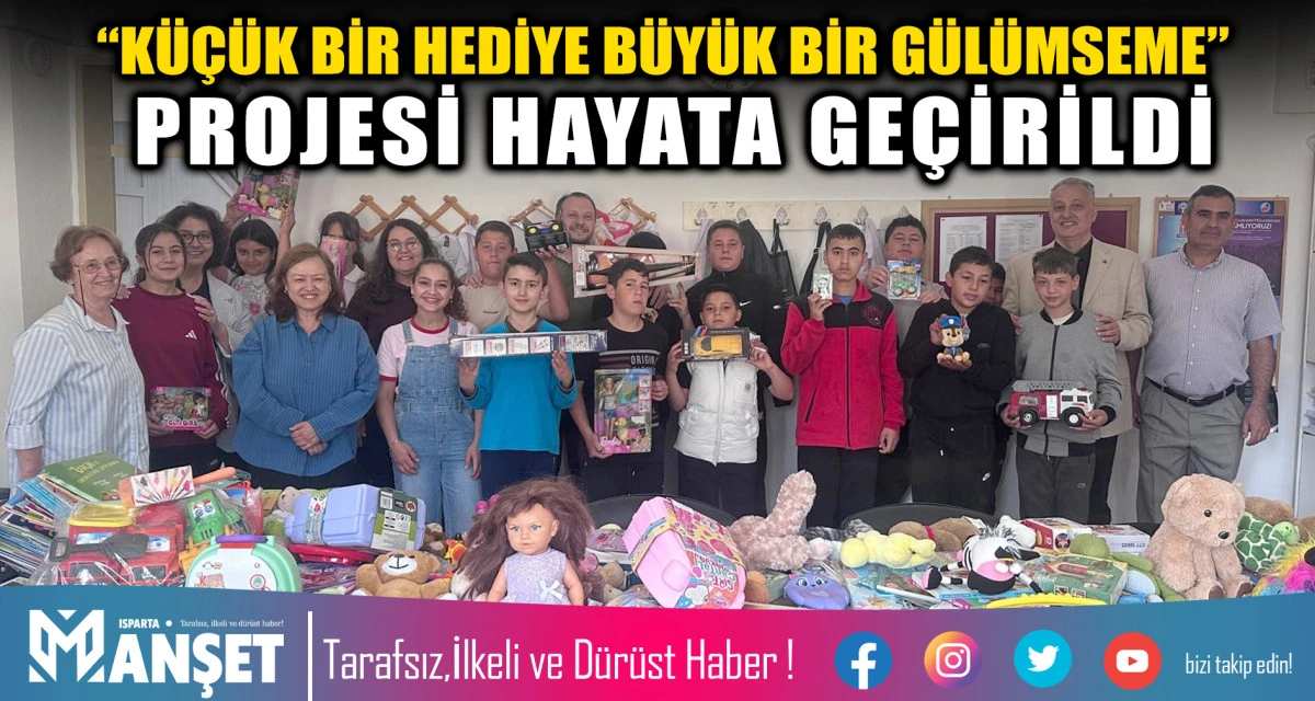 &ldquo;K&uuml;&ccedil;&uuml;k Bir Hediye B&uuml;y&uuml;k Bir G&uuml;l&uuml;mseme&rdquo; Projesi Hayata Ge&ccedil;irildi