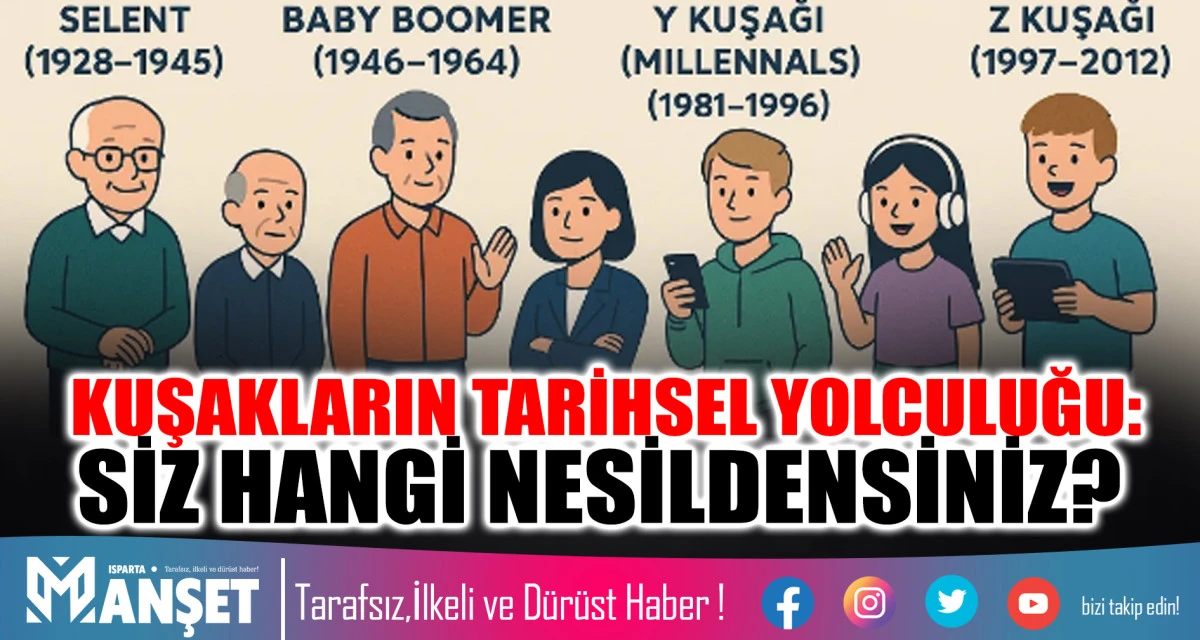 KUŞAKLARIN TARİHSEL YOLCULUĞU: SİZ HANGİ NESİLDENSİNİZ?