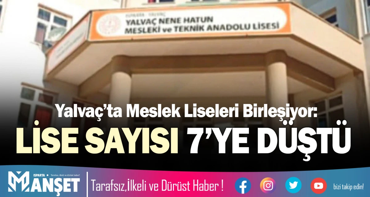 LİSE SAYISI 7&rsquo;YE D&Uuml;ŞT&Uuml;