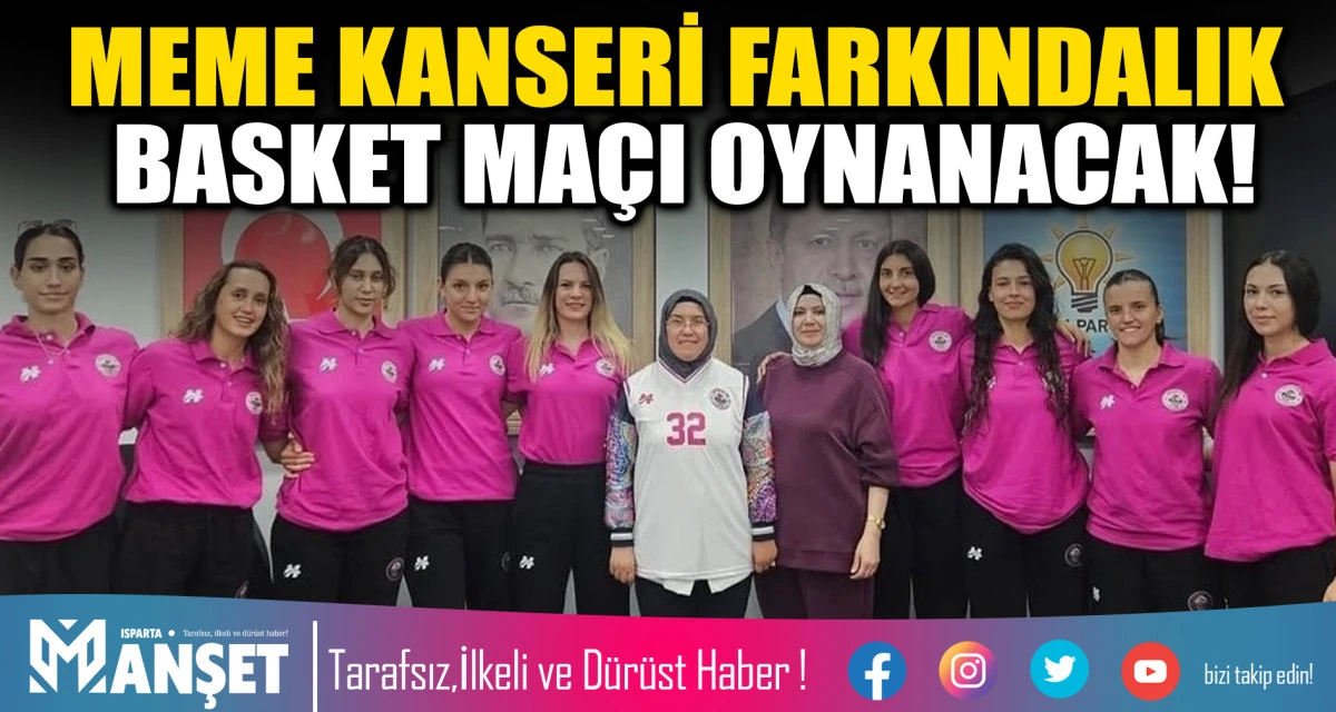Meme Kanseri farkındalık Basket Ma&ccedil;ı Oynanacak!