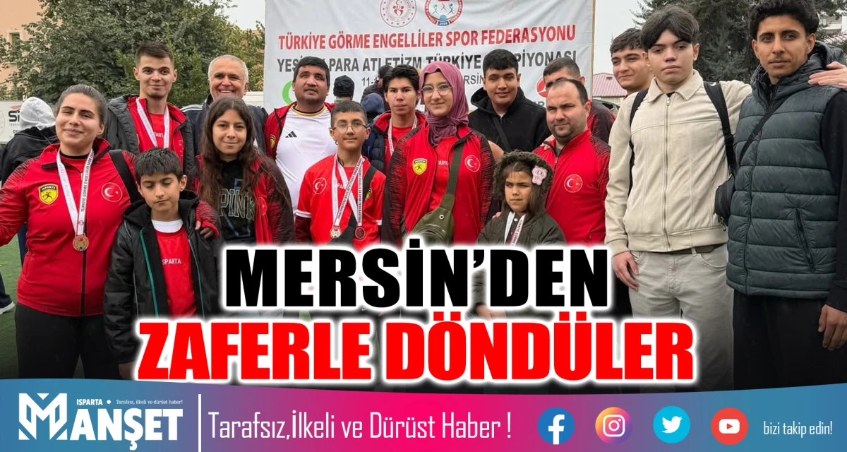 MERSİN&rsquo;DEN ZAFERLE D&Ouml;ND&Uuml;LER