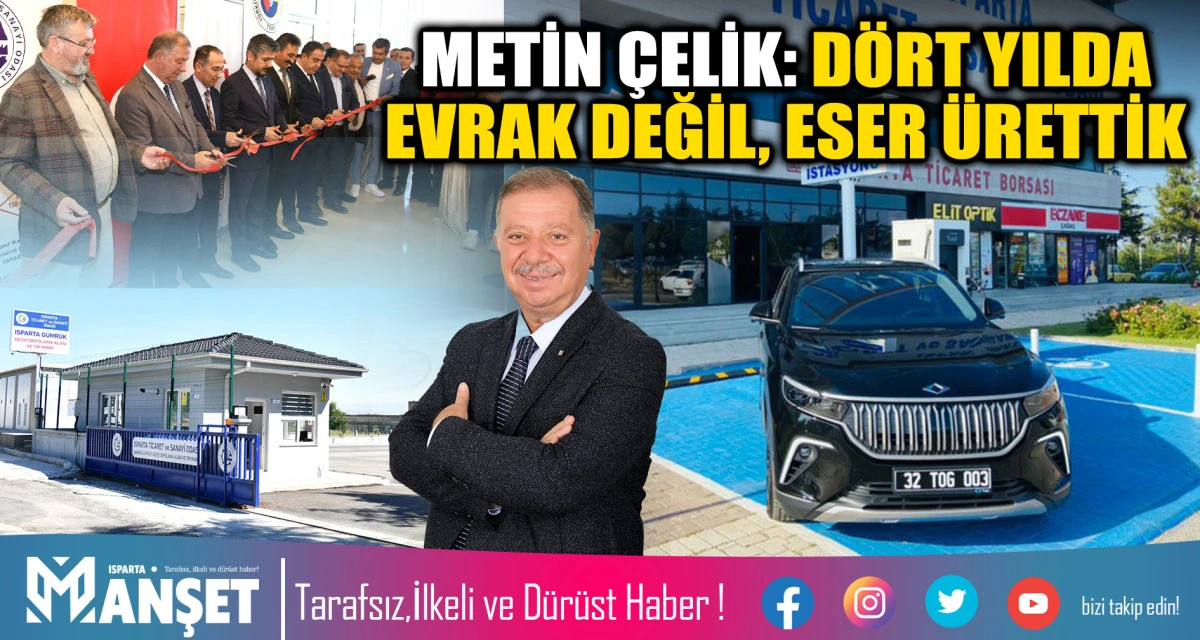 METİN &Ccedil;ELİK: D&Ouml;RT YILDA EVRAK DEĞİL, ESER &Uuml;RETTİK