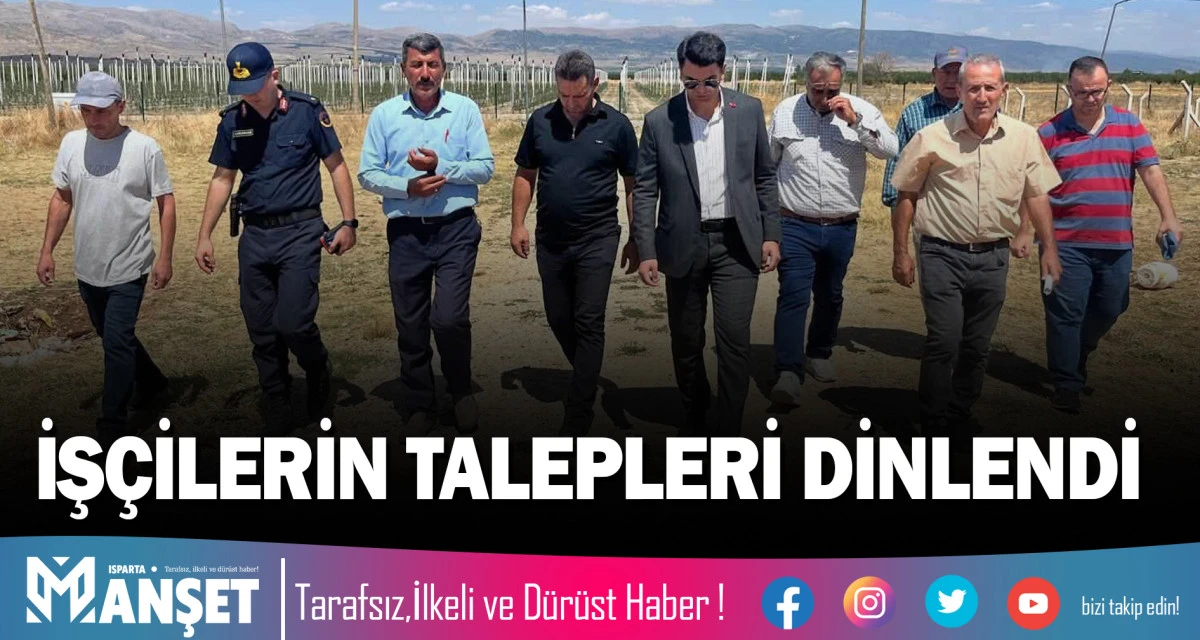 MEVSİMLİK İŞ&Ccedil;İLERİN TALEPLERİ DİNLENDİ