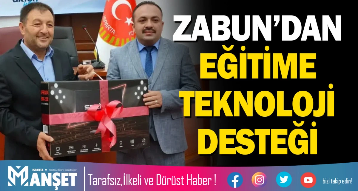 MİLLETVEKİLİ OSMAN ZABUN&rsquo;DAN EĞİTİME TEKNOLOJİ DESTEĞİ