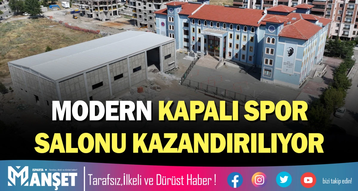 MODERN KAPALI SPOR SALONU KAZANDIRILIYOR