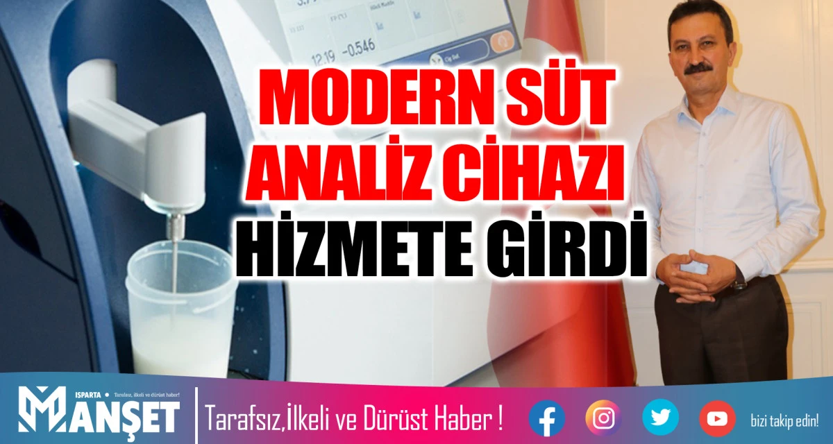 MODERN SÜT ANALİZ CİHAZI HİZMETE GİRDİ