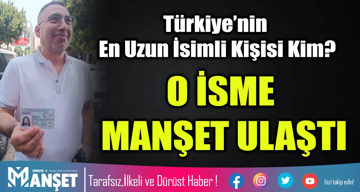 O İSME MANŞET ULAŞTI