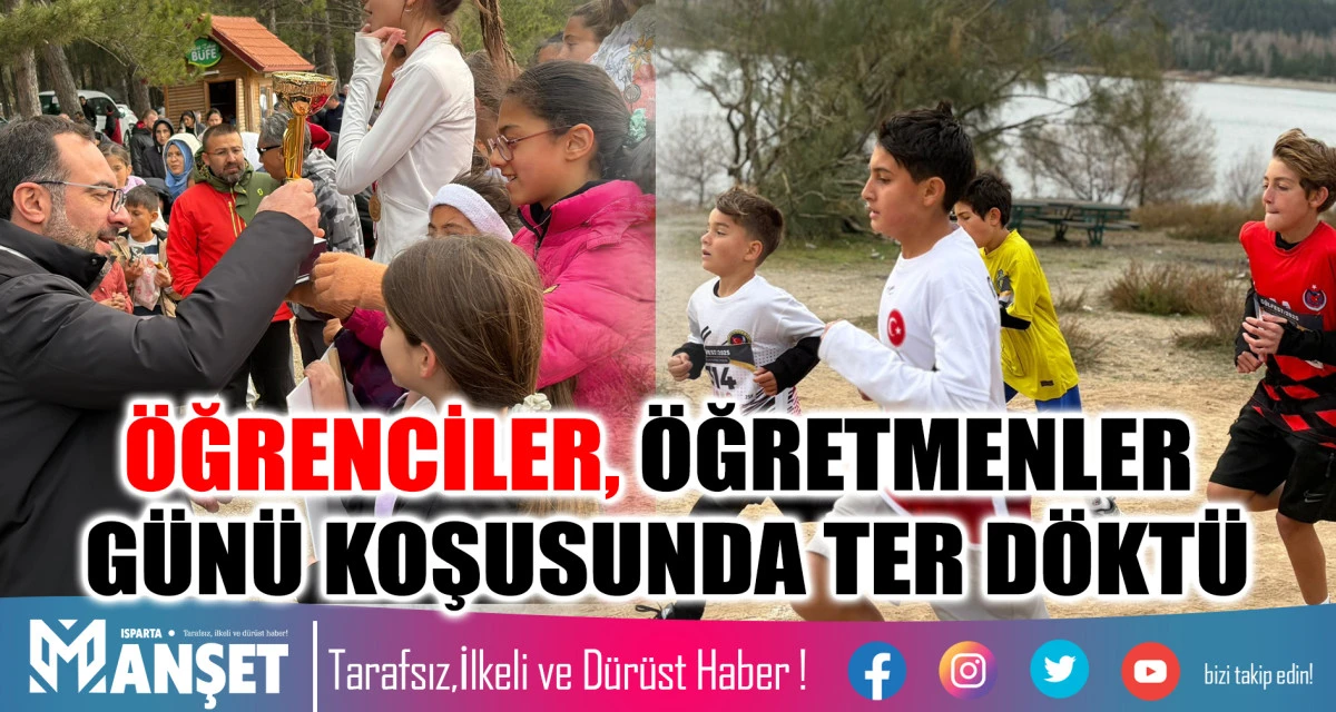 &Ouml;ĞRENCİLER, &Ouml;ĞRETMENLER G&Uuml;N&Uuml; KOŞUSUNDA TER D&Ouml;KT&Uuml;