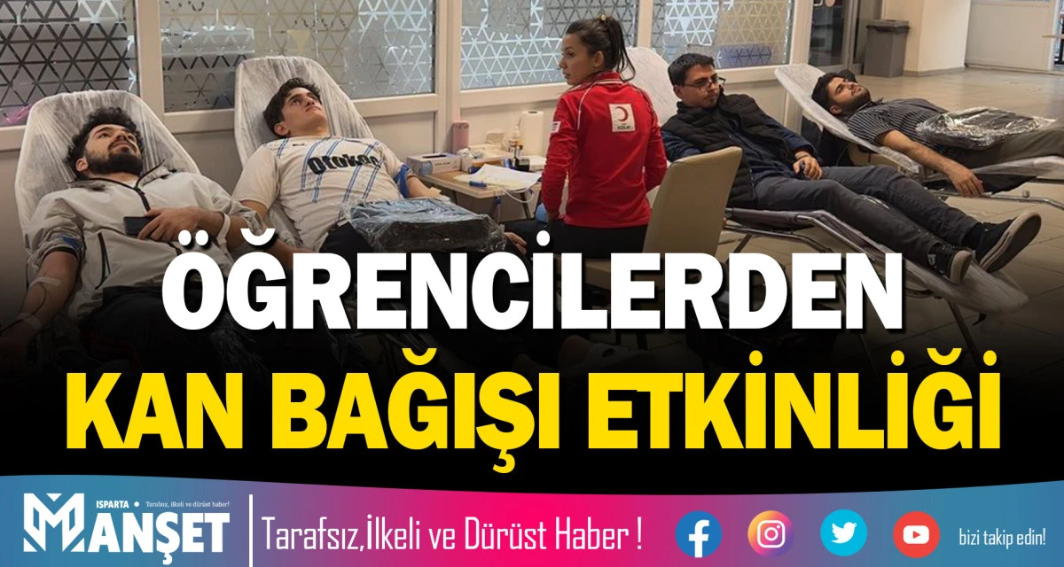 &Ouml;ĞRENCİLERDEN KAN BAĞIŞI ETKİNLİĞİ