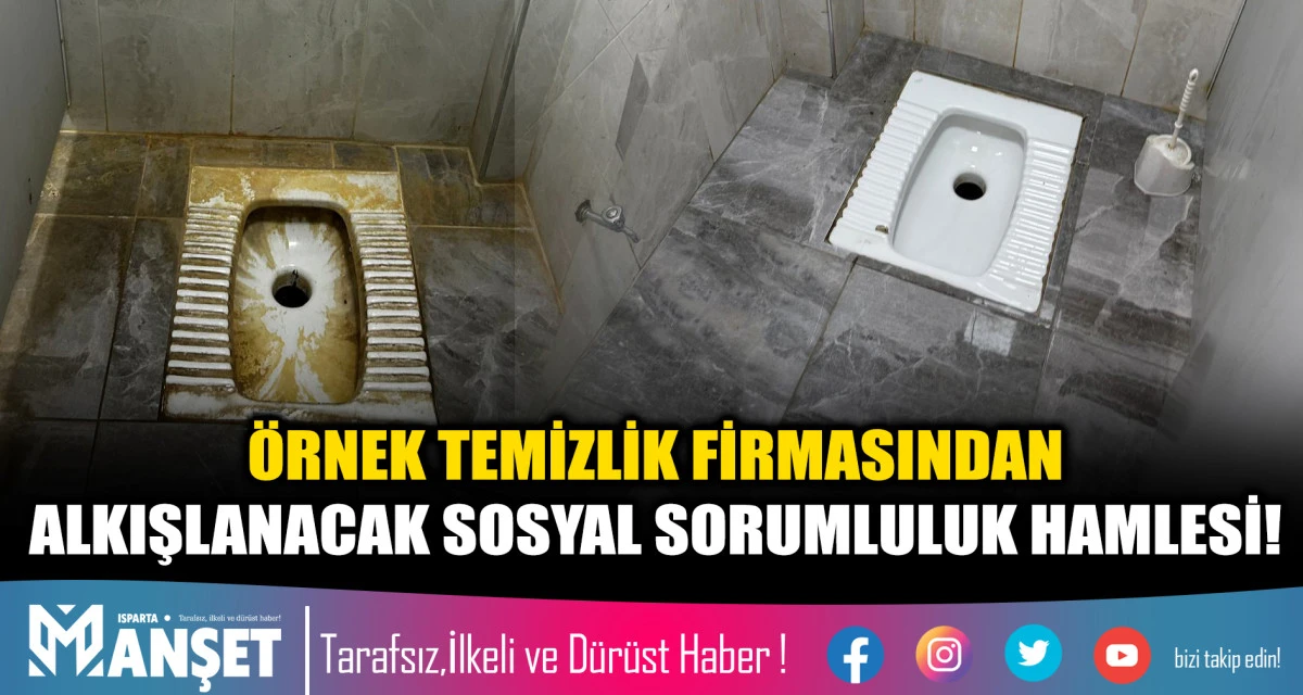 &Ouml;RNEK TEMİZLİK FİRMASINDAN ALKIŞLANACAK SOSYAL SORUMLULUK HAMLESİ!