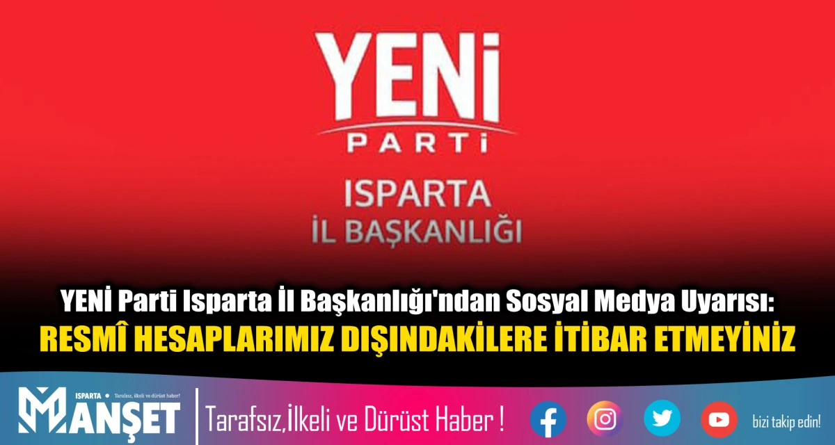 RESM&Icirc; HESAPLARIMIZ DIŞINDAKİLERE İTİBAR ETMEYİNİZ