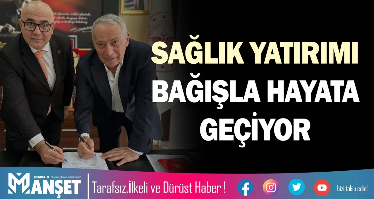 SAĞLIK YATIRIMI BAĞIŞLA HAYATA GE&Ccedil;İYOR