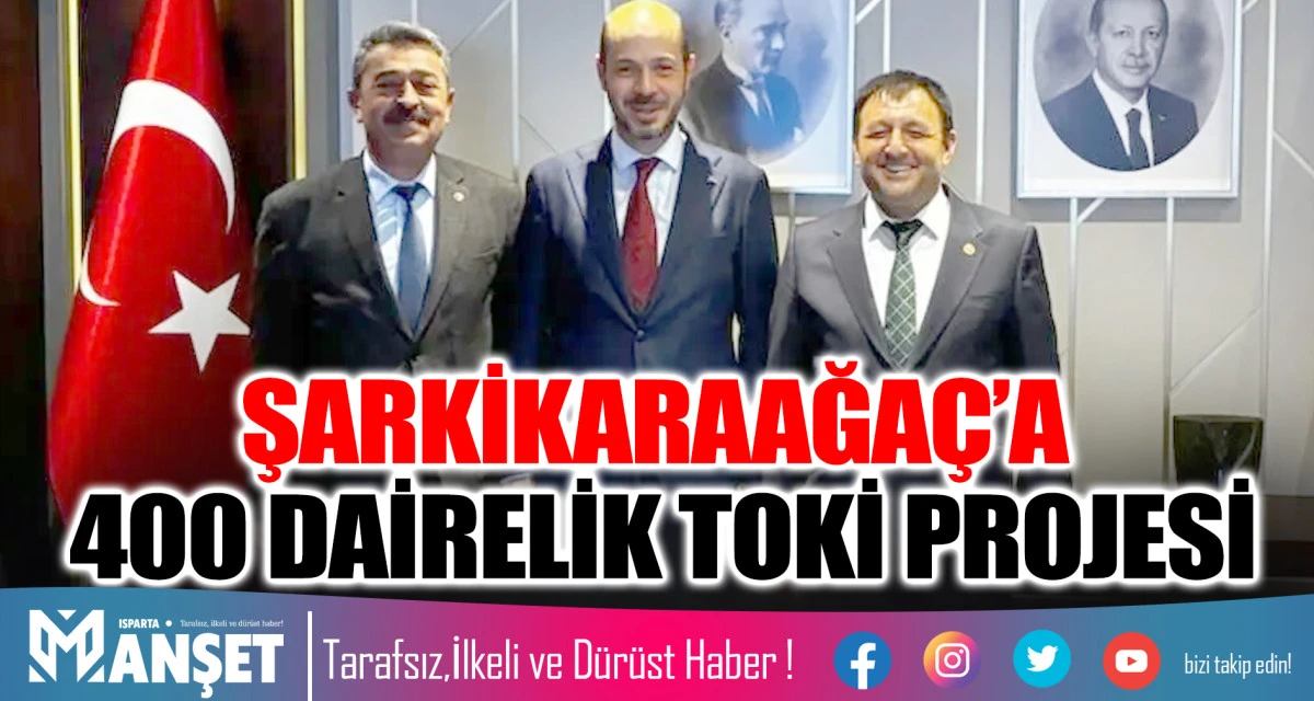 ŞARKİKARAAĞA&Ccedil;&rsquo;A 400 DAİRELİK TOKİ PROJESİ