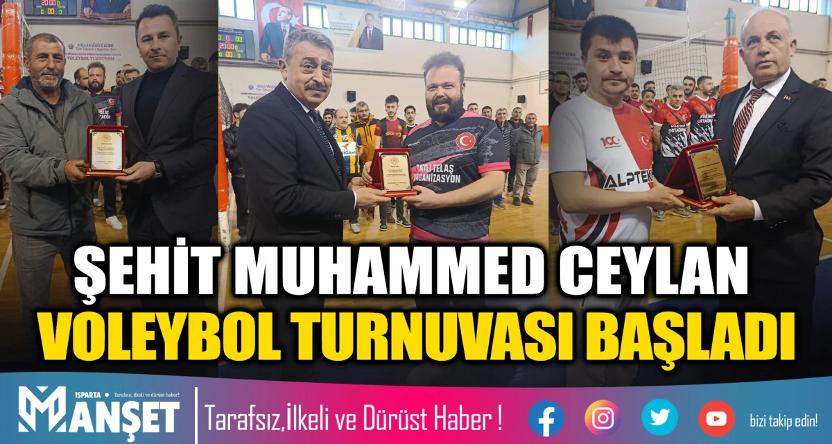 ŞARKİKARAAĞA&Ccedil;&rsquo;TA ANLAMLI TURNUVA: ŞEHİT MUHAMMED CEYLAN VOLEYBOL TURNUVASI BAŞLADI