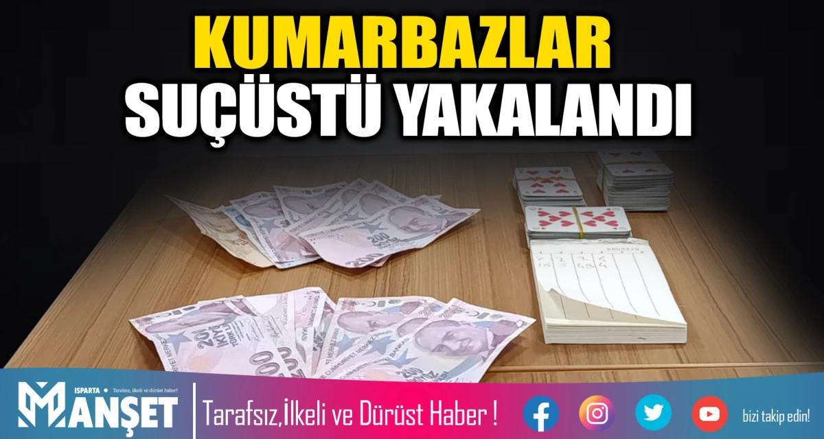 Şarkikaraağa&ccedil;&rsquo;ta Eş Zamanlı Kumar Baskını