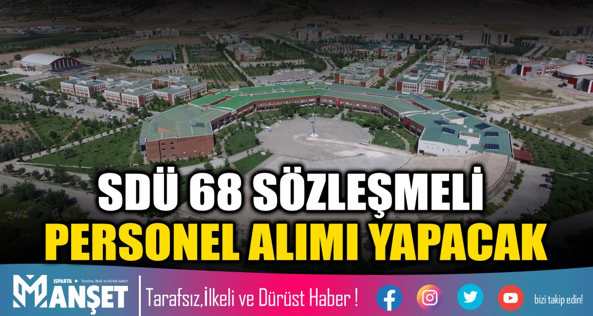 SD&Uuml; 68 S&Ouml;ZLEŞMELİ PERSONEL ALIMI YAPACAK