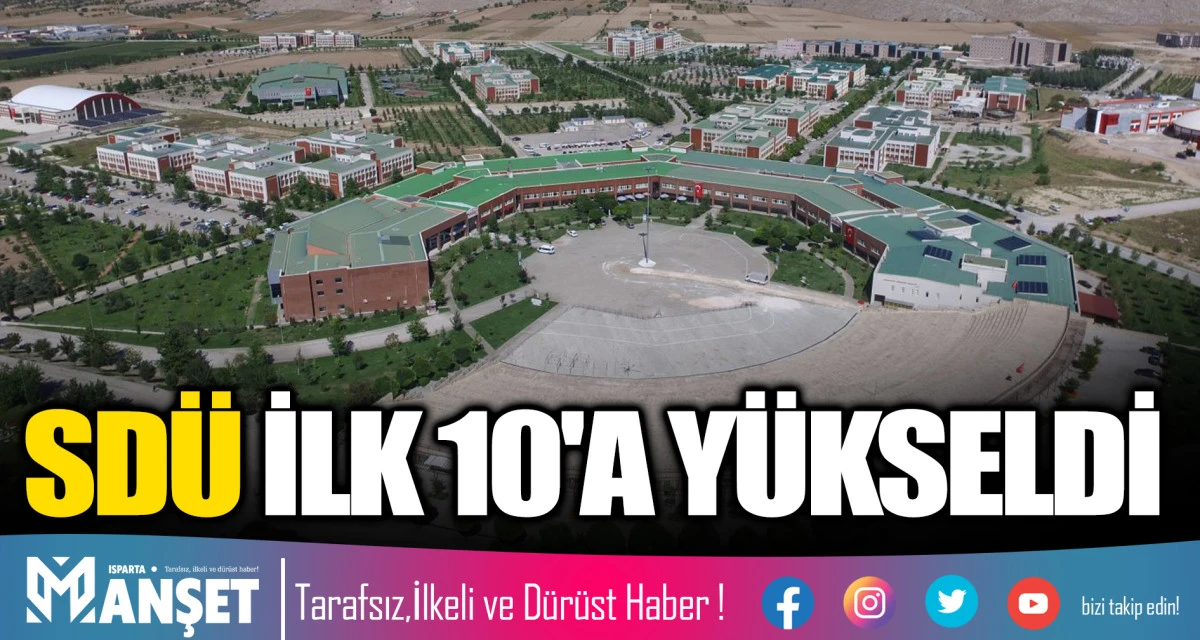 SD&Uuml; &Ouml;ğrenci Memnuniyetinde T&uuml;rkiye'nin İlk 10 Devlet &Uuml;niversitesi Arasında