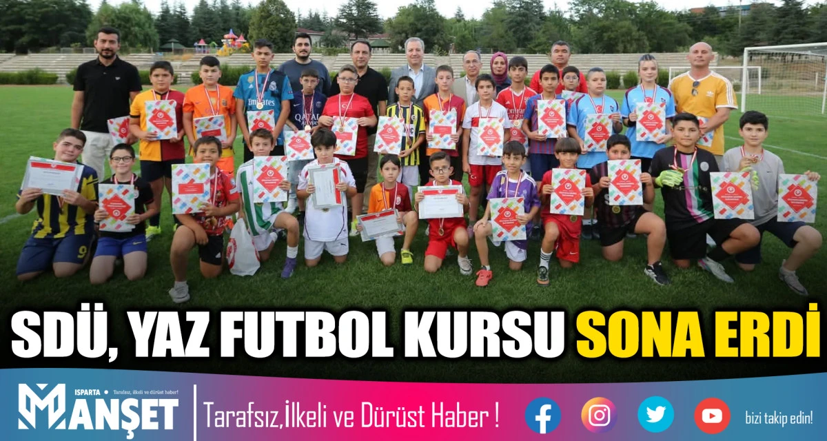 SD&Uuml;, YAZ FUTBOL KURSU SONA ERDİ