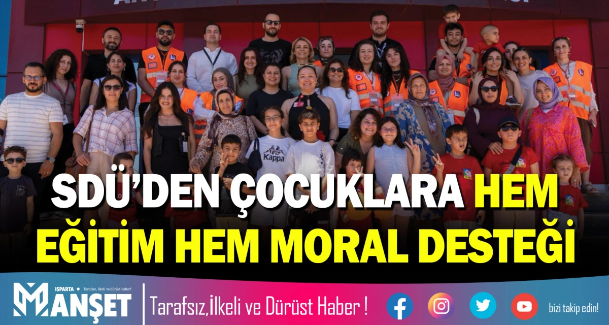 SD&Uuml;&rsquo;DEN &Ccedil;OCUKLARA HEM EĞİTİM HEM MORAL DESTEĞİ