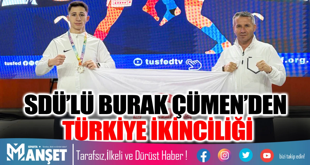 SD&Uuml;&rsquo;L&Uuml; BURAK &Ccedil;&Uuml;MEN&rsquo;DEN T&Uuml;RKİYE İKİNCİLİĞİ