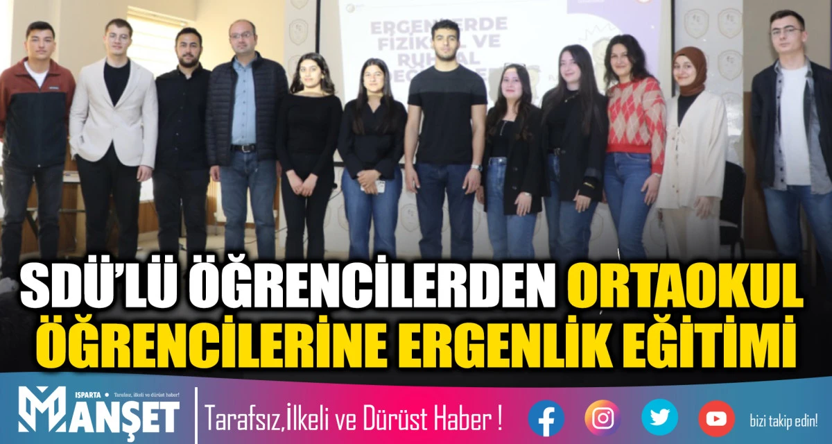 SD&Uuml;&rsquo;l&uuml; &Ouml;ğrencilerden Ortaokul &Ouml;ğrencilerine Ergenlik Eğitimi
