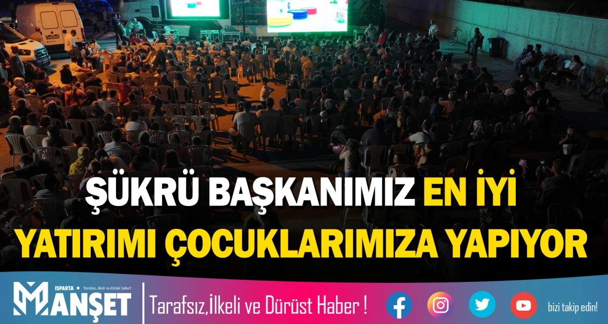 Ş&Uuml;KR&Uuml; BAŞKANIMIZ EN İYİ YATIRIMI &Ccedil;OCUKLARIMIZA YAPIYOR