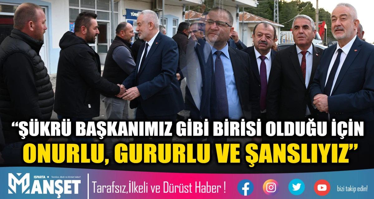 &ldquo;Ş&Uuml;KR&Uuml; BAŞKANIMIZ GİBİ BİRİSİ OLDUĞU İ&Ccedil;İN ONURLU, GURURLU VE ŞANSLIYIZ&rdquo;
