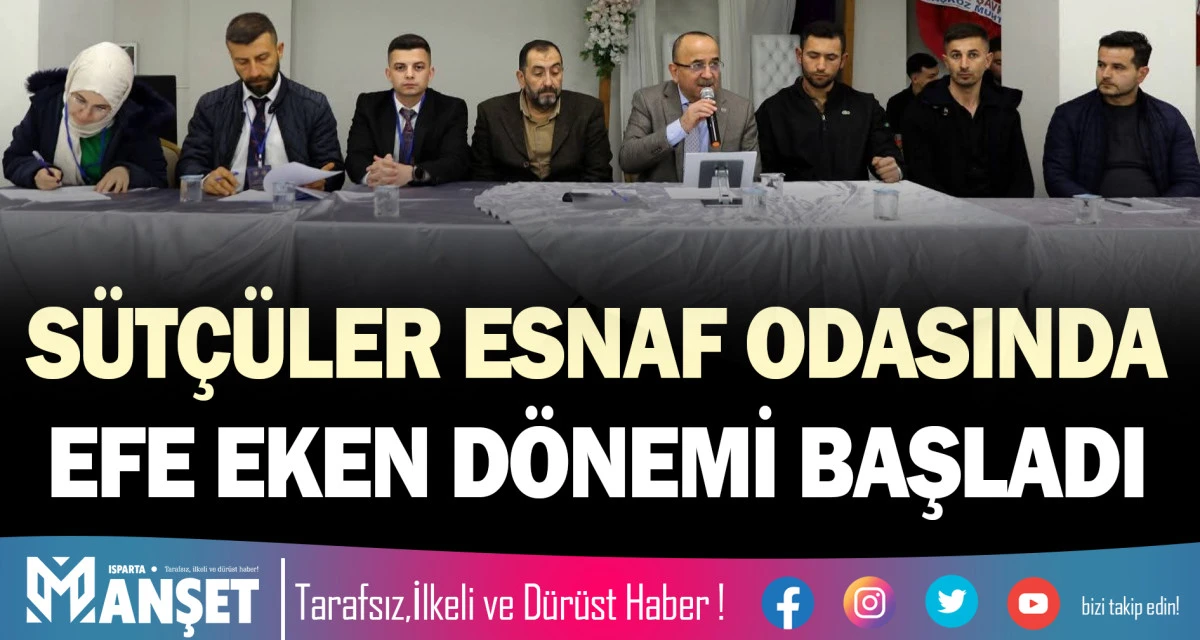 S&Uuml;T&Ccedil;&Uuml;LER ESNAF ODASINDA EFE EKEN D&Ouml;NEMİ BAŞLADI