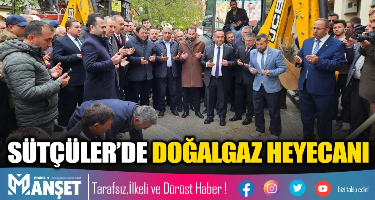 S&uuml;t&ccedil;&uuml;ler&rsquo;de Doğalgaz Heyecanı: Temel Atma T&ouml;reni Yapıldı