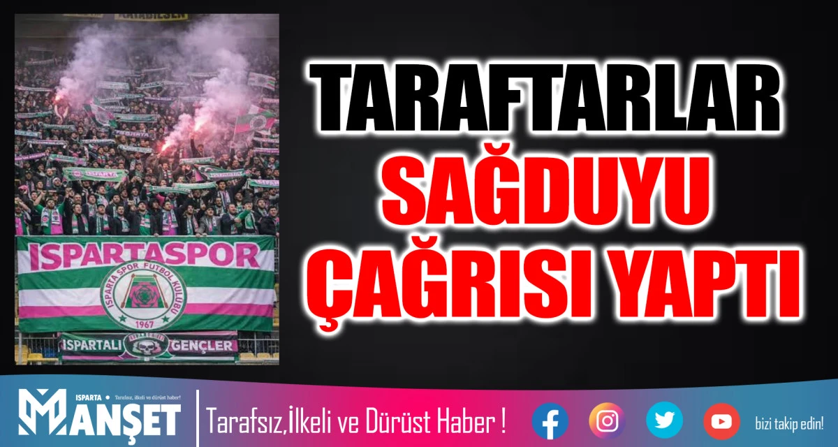 TARAFTARLAR SAĞDUYU &Ccedil;AĞRISI YAPTI