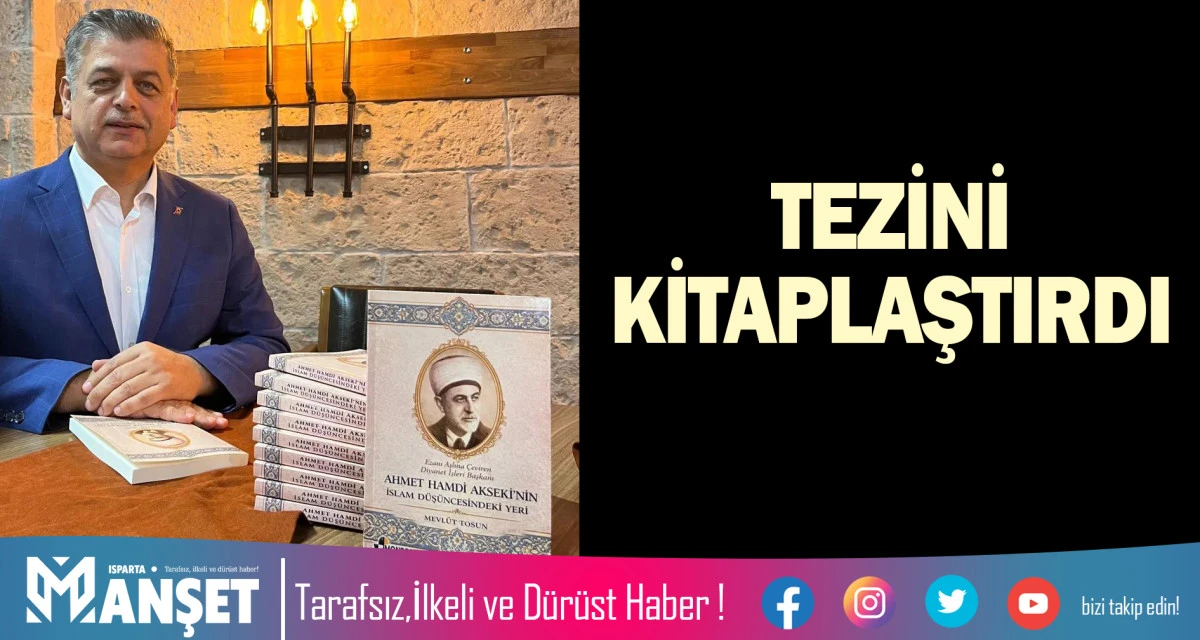 TEZİNİ KİTAPLAŞTIRDI