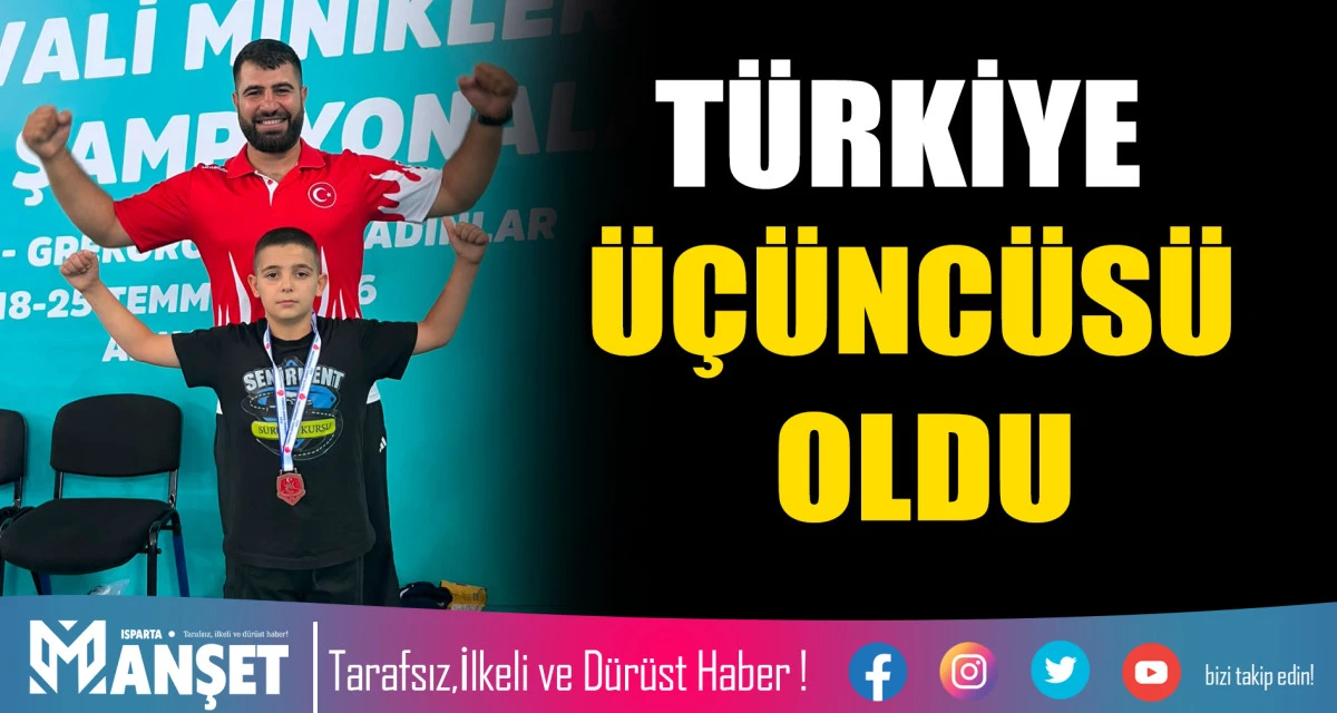 T&Uuml;RKİYE &Uuml;&Ccedil;&Uuml;NC&Uuml;S&Uuml; OLDU
