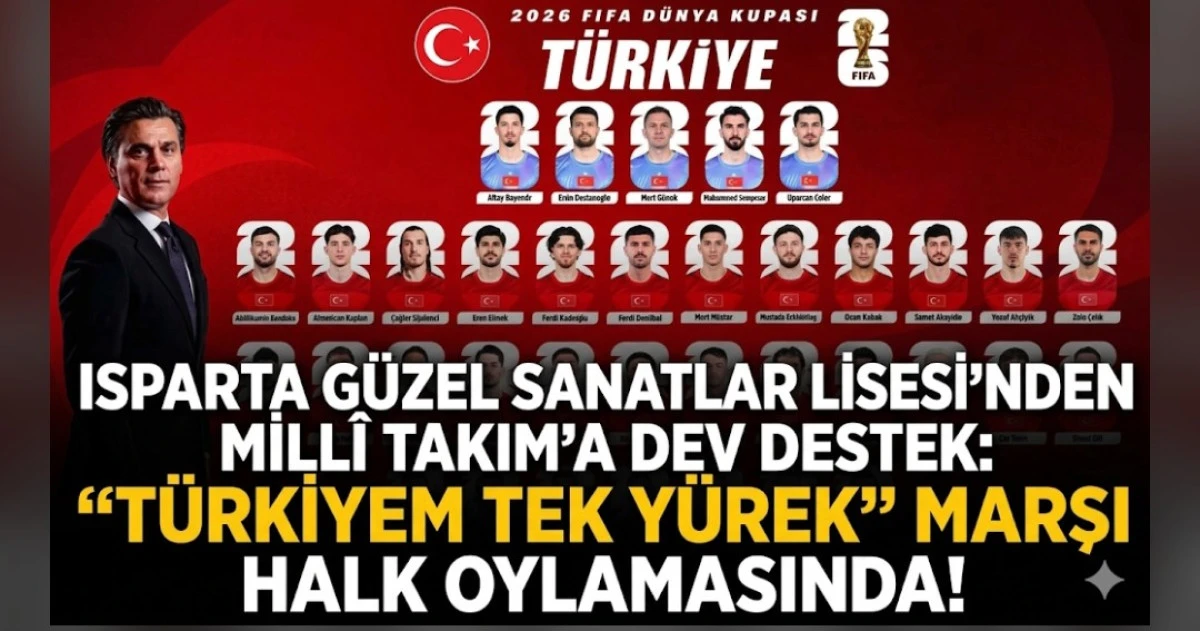 TURKİYEM TEK Y&Uuml;REK MARŞI T&Uuml;RKİYE OYLAMASINDA
