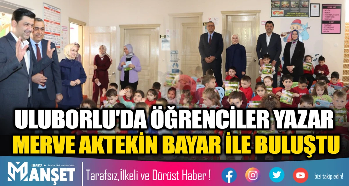 ULUBORLU'DA &Ouml;ĞRENCİLER YAZAR MERVE AKTEKİN BAYAR İLE BULUŞTU