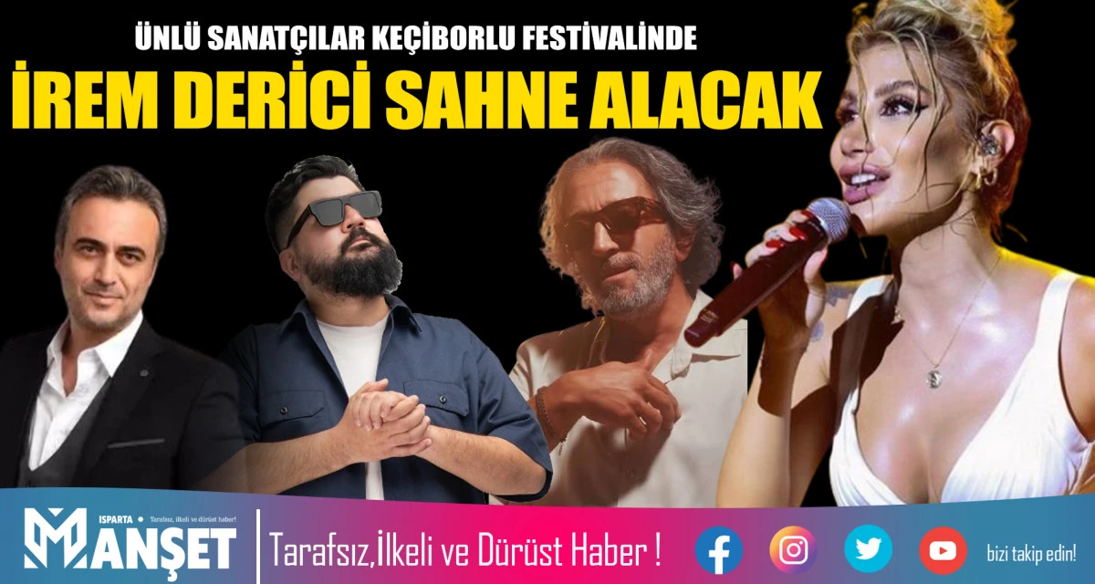 &Uuml;NL&Uuml; SANAT&Ccedil;ILAR KE&Ccedil;İBORLU FESTİVALİNDE İREM DERİCİ SAHNE ALACAK