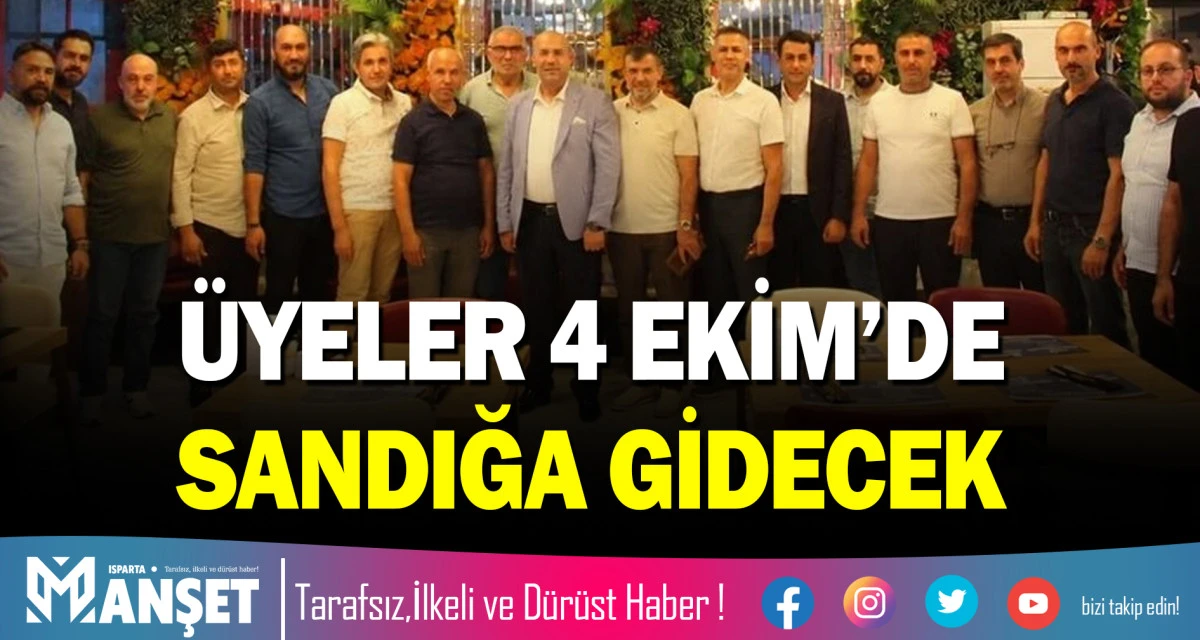 &Uuml;YELER 4 EKİM&rsquo;DE SANDIĞA GİDECEK