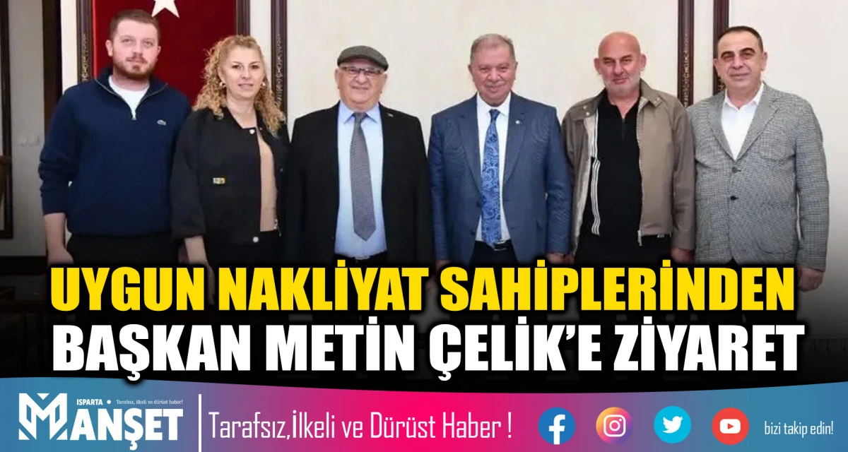 UYGUN NAKLİYAT SAHİPLERİNDEN ITSO BAŞKANI METİN &Ccedil;ELİK&rsquo;E ZİYARET