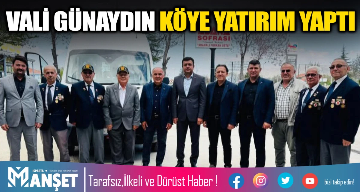 VALİ G&Uuml;NAYDIN K&Ouml;YE YATIRIM YAPTI