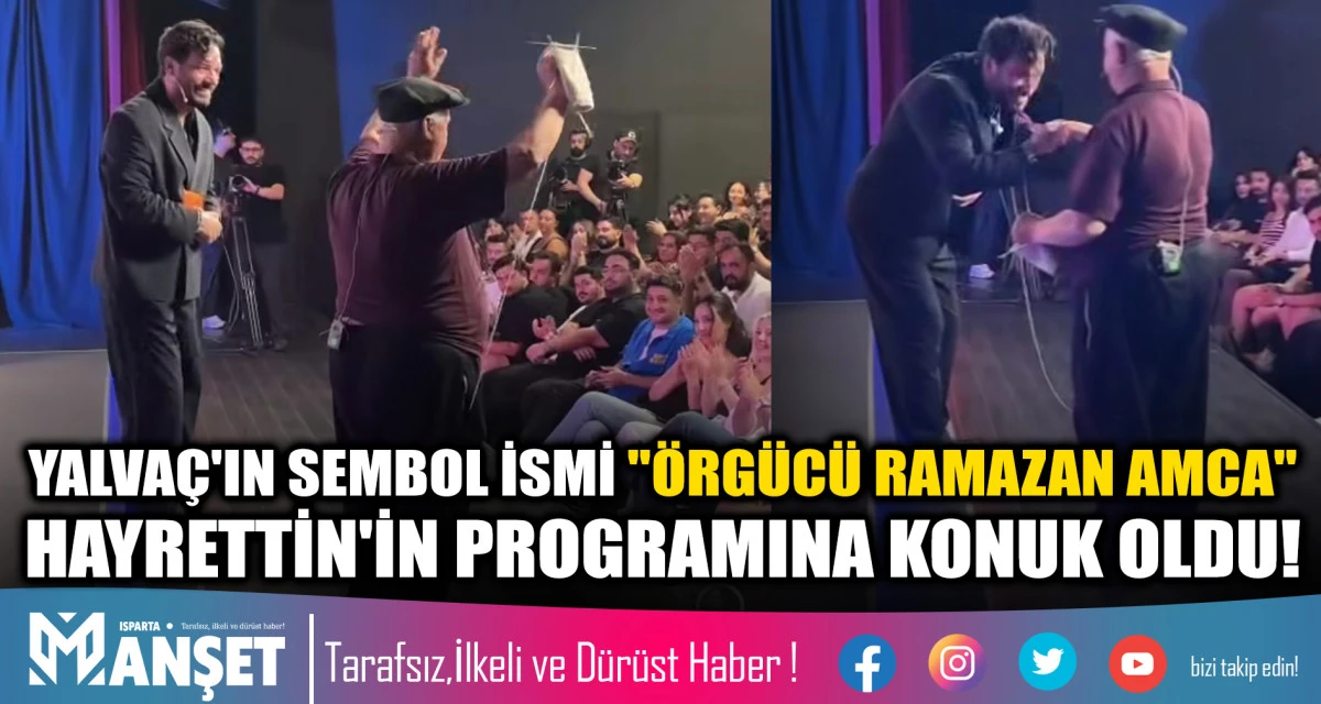 YALVA&Ccedil;'IN SEMBOL İSMİ "&Ouml;RG&Uuml;C&Uuml; RAMAZAN AMCA" HAYRETTİN'İN PROGRAMINA KONUK OLDU!
