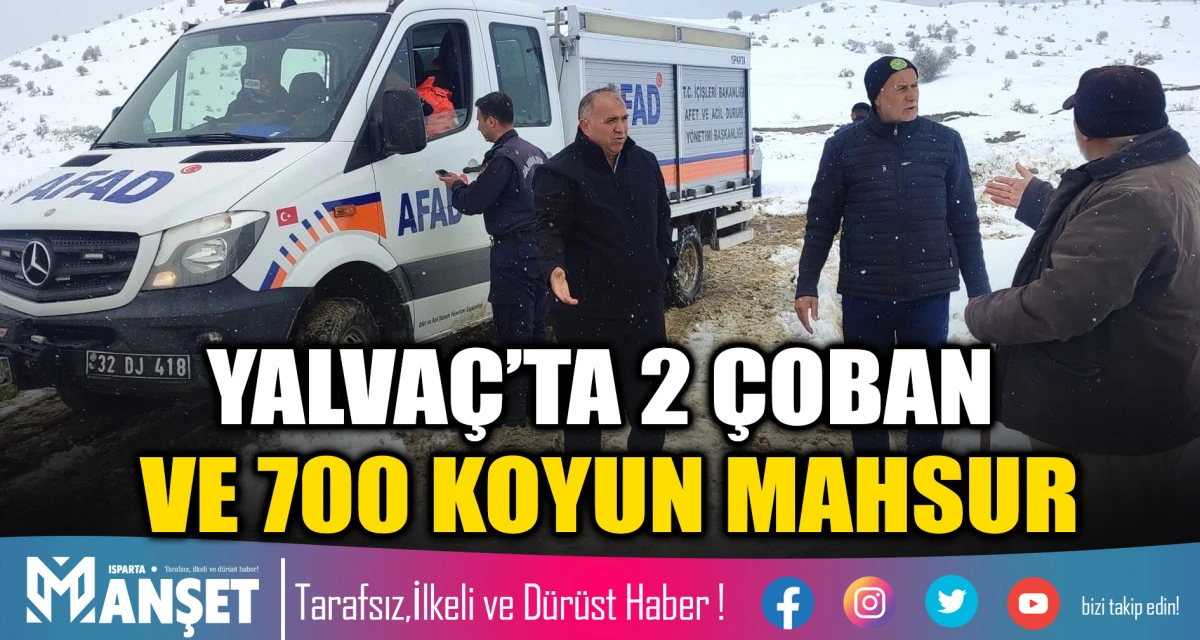 YALVA&Ccedil;&rsquo;TA &Ccedil;OBAN VE 700 KOYUN MAHSUR KALDI