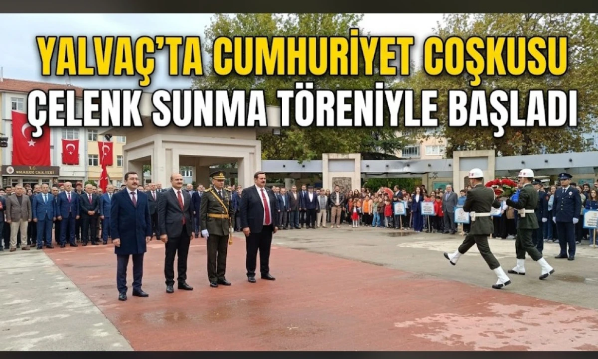 YALVA&Ccedil;TA CUMHURİYET COŞKUSU BAŞLADI