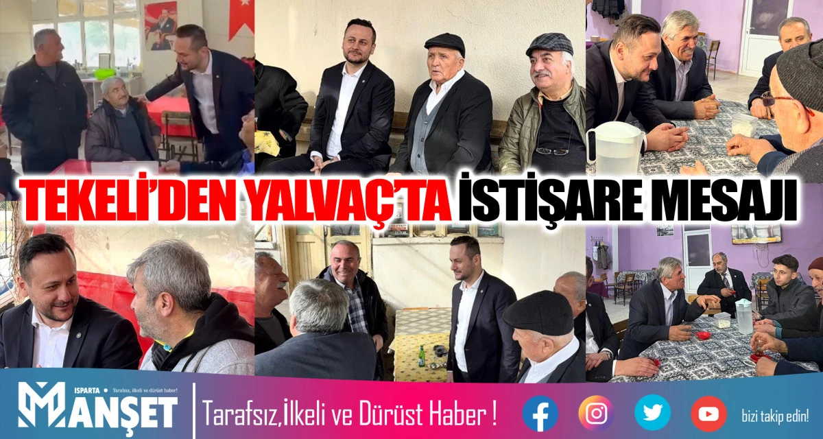 YALVA&Ccedil;&rsquo;TA İSTİŞARE VURGUSU: BAŞKAN TEKELİ SAHADA