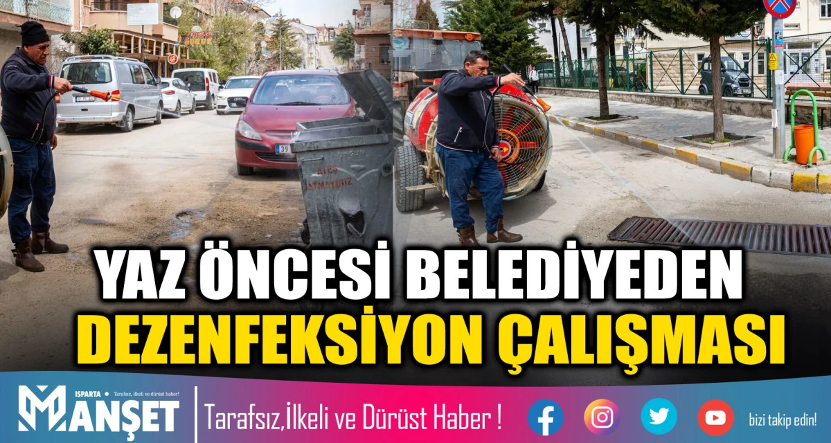 Yaz &Ouml;ncesi Belediyeden Yoğun Dezenfeksiyon &Ccedil;alışması