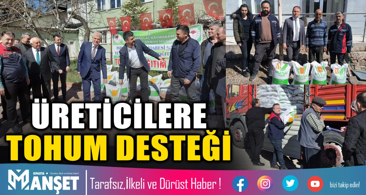 Yem Bitkileri Projesiyle 213 &Uuml;reticiye Tohum Dağıtıldı