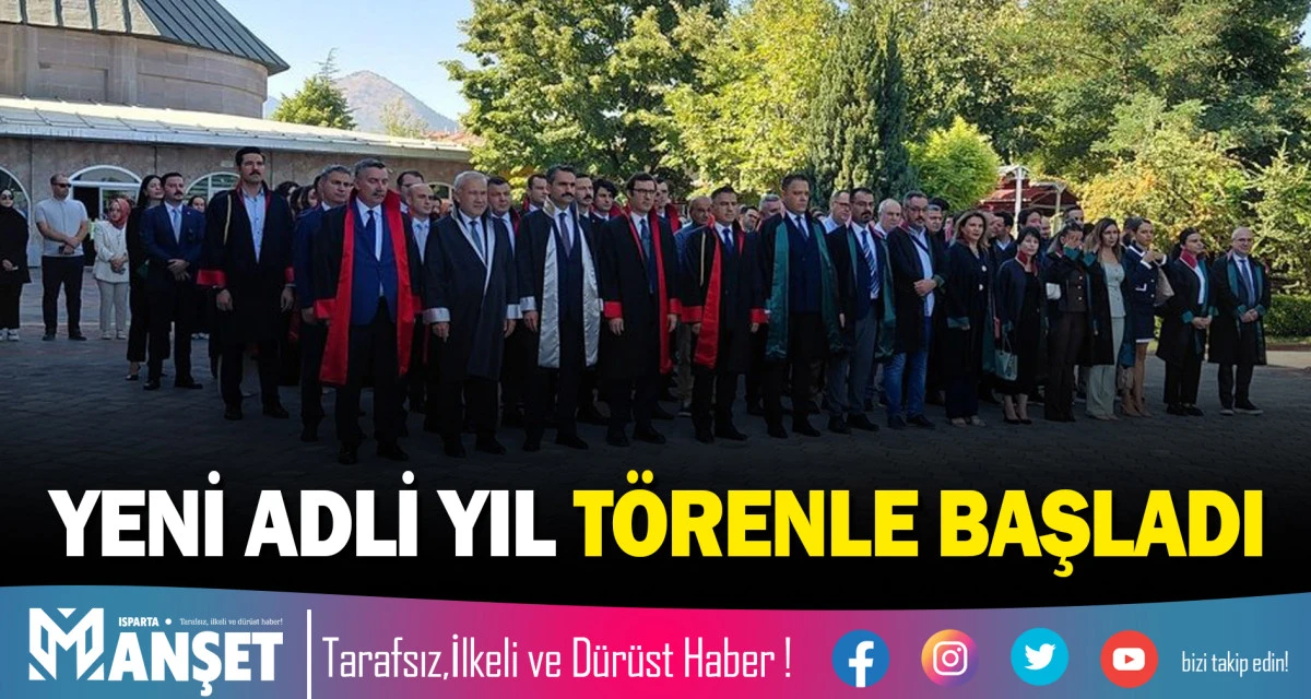 YENİ ADLİ YIL T&Ouml;RENLE BAŞLADI