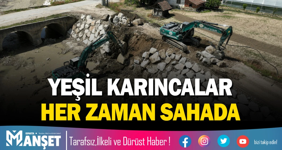 YEŞİL KARINCALAR HER ZAMAN SAHADA