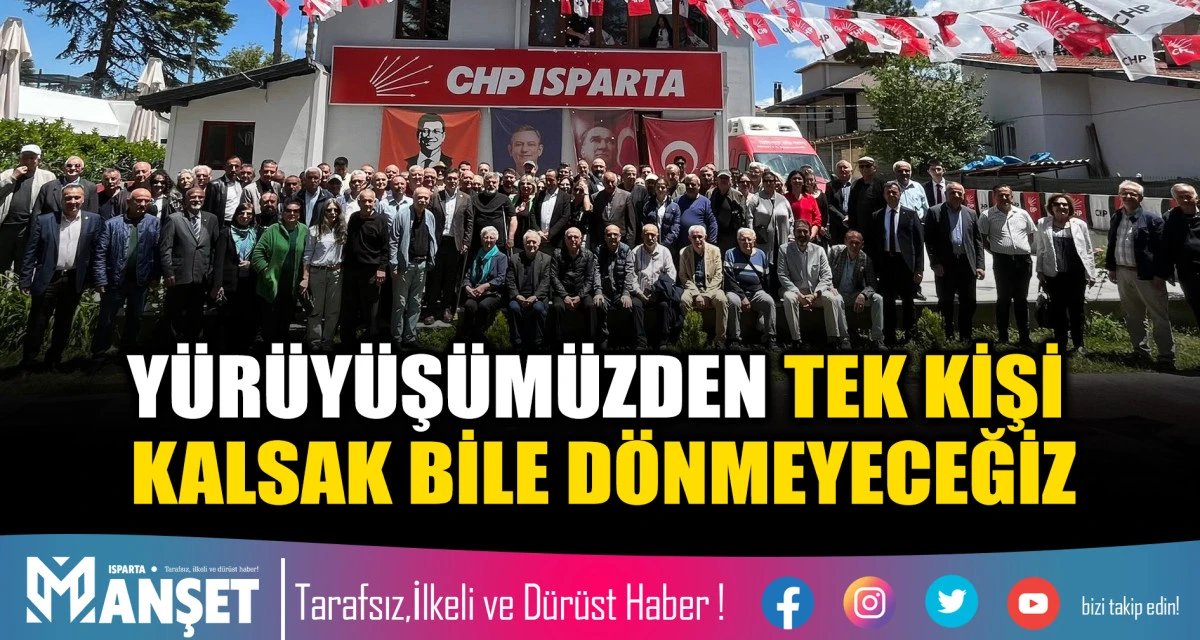 Y&Uuml;R&Uuml;Y&Uuml;Ş&Uuml;M&Uuml;ZDEN TEK KİŞİ KALSAK BİLE D&Ouml;NMEYECEĞİZ